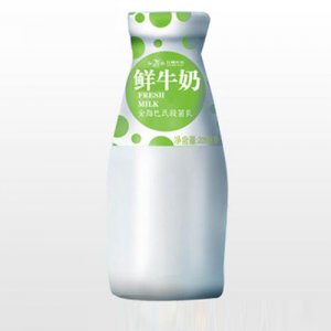 紅梅鮮牛奶一次性玻璃瓶