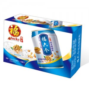 福六個養(yǎng)生花生核桃乳矮罐(藍箱裝)