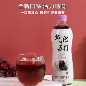 么么象黑加侖味蘇打氣泡水480ml