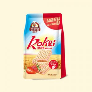 香美客草莓味威化餅干