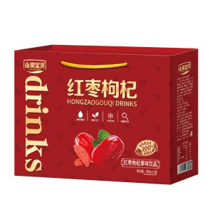 山果寶貝紅棗枸杞果味飲品250mlx12盒