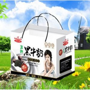 樂(lè)源高鈣黑牛奶12盒手提