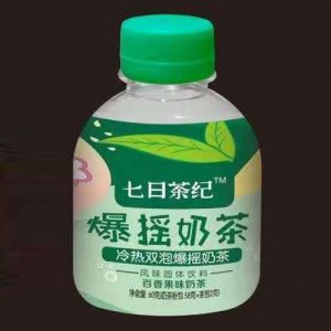 七日茶紀(jì)爆搖奶茶百香果味