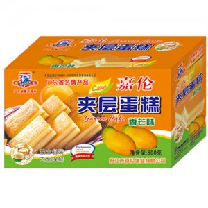 嘉倫夾層蛋糕(香芒味)盒裝 嘉倫夾層蛋糕(香芒味)盒裝