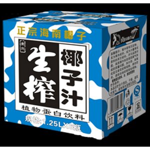 南國椰香迷彩生榨椰子汁箱裝1.25L