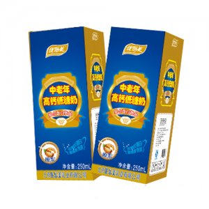 優(yōu)膳美中老年人高鈣低糖奶250ml