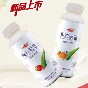 福淋果粒奶昔草莓+蘆薈酸奶飲品320g