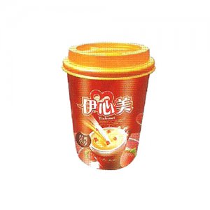 伊心美經(jīng)典草莓杯裝奶茶