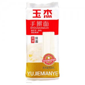 玉杰手搟面500g(紅袋)