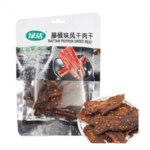 綠活藤椒味風干肉干55g