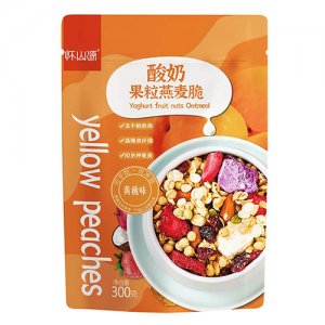 懷山源酸奶果粒燕麥脆黃桃味300g