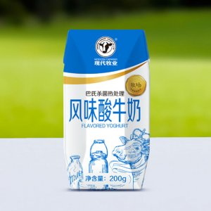 現(xiàn)代牧業(yè)風(fēng)味酸牛奶200g