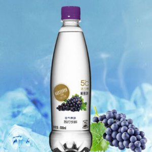 活力恩5℃含氣葡萄味蘇打飲料500ml