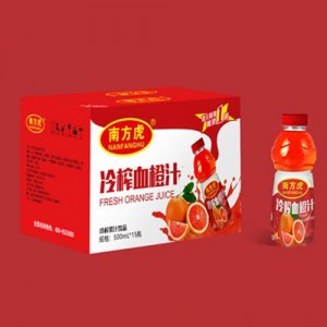 南方虎冷榨血橙汁500ml