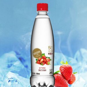 活力恩5℃含氣草莓味蘇打飲料500ml