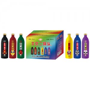 大紅門永定河二鍋頭酒臉譜42°500ml×12清香型白酒