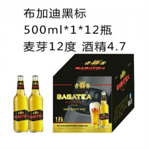 布加迪夜場啤酒黑標500ml1×12