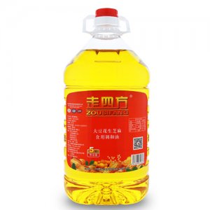 走四方大豆花生芝麻食用調(diào)和油5L
