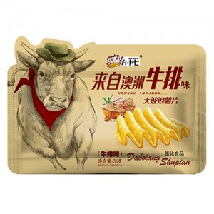 方小七大波浪薯片澳洲牛排味36g