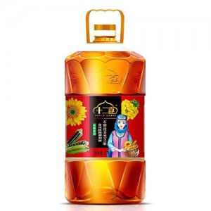 十二喜非轉(zhuǎn)基因石磨濃香黑芝麻食用植物調(diào)和油 5L