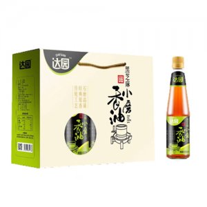 達(dá)園黑芝麻小磨香油400ml禮盒裝