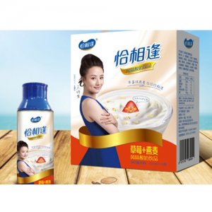 恰相逢草莓燕麥風(fēng)味酸奶飲品355mlx10罐
