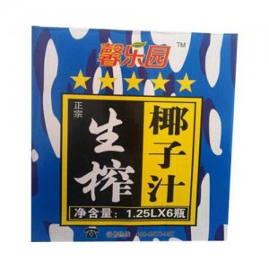 馨樂園生榨椰子汁1.25L6瓶裝