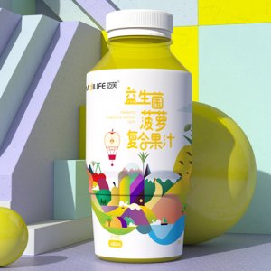 MalLIFE邁芙益生菌菠蘿復合果汁飲料480ml