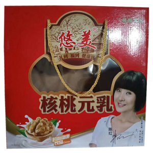 悠美核桃元乳復(fù)合蛋白飲料開窗禮盒裝