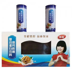 貴程高鈣核桃復(fù)合蛋白飲料開(kāi)窗禮盒裝