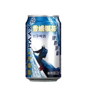 雪域銀花絕勝頂峰啤酒罐裝330ml11度