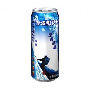 雪域銀花l絕勝頂峰啤酒罐裝500m