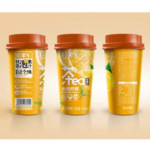 粒果樂(lè)金桔檸檬果汁茶飲料400ml