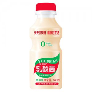 優(yōu)貝安乳酸菌飲品草莓味340ml
