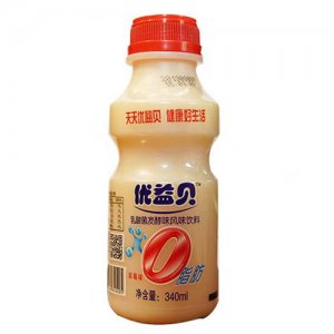 優(yōu)益貝乳酸菌飲品草莓味340ml