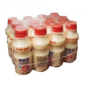 優(yōu)益貝乳酸菌飲品草莓味340mlx12瓶