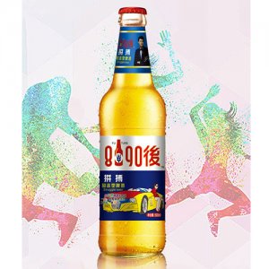 8090后青春活力啤酒藍(lán)標(biāo)500ml