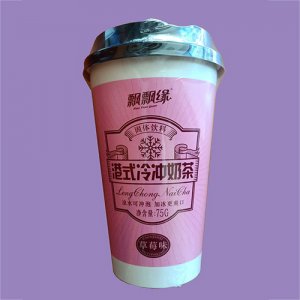 飄飄緣港式冷沖奶茶草莓味75g
