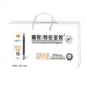 矚牧特倫圣牧高鈣牛奶250mlx12盒