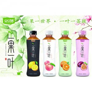 眾口妙一果一葉茶飲料500ml