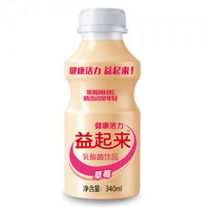 益起來(lái)乳酸菌飲品草莓味340ml