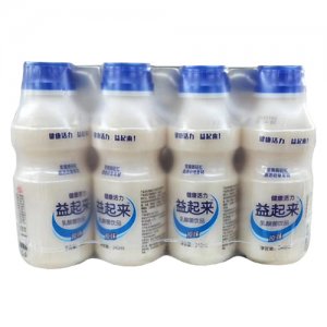 益起來(lái)乳酸菌飲品原味塑包裝340mlx12瓶