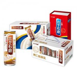 六個(gè)石磨果仁核桃乳