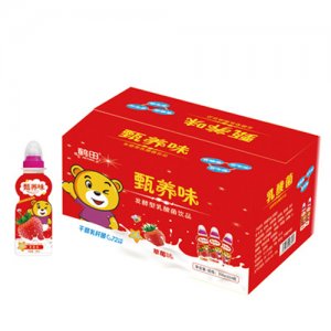 鶴田甄養(yǎng)味發(fā)酵型乳酸菌飲品草莓味200mlx24瓶