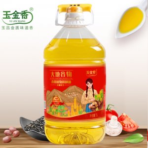 玉金香大地谷物芝麻花生食用植物調(diào)和油5L