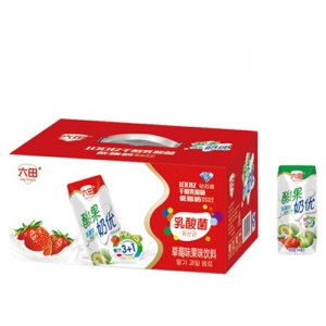 六田酸果奶優(yōu)乳酸菌草莓味果味飲料