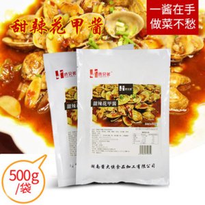 倆兄弟甜辣花甲醬500g