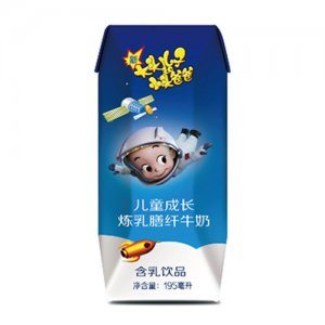 大頭兒子小頭爸爸兒童成長(zhǎng)煉乳膳纖牛奶195ml