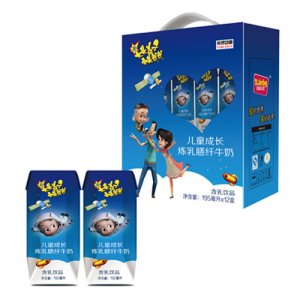 大頭兒子小頭爸爸兒童成長(zhǎng)煉乳膳纖牛奶箱195ml×12盒