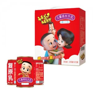 大頭兒子小頭爸爸兒童成長(zhǎng)牛奶復(fù)原乳箱245ml×12罐